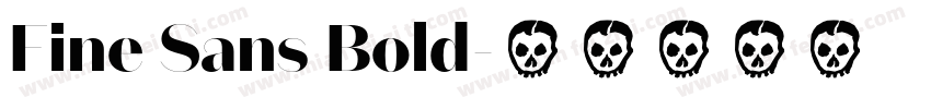 Fine Sans Bold字体转换